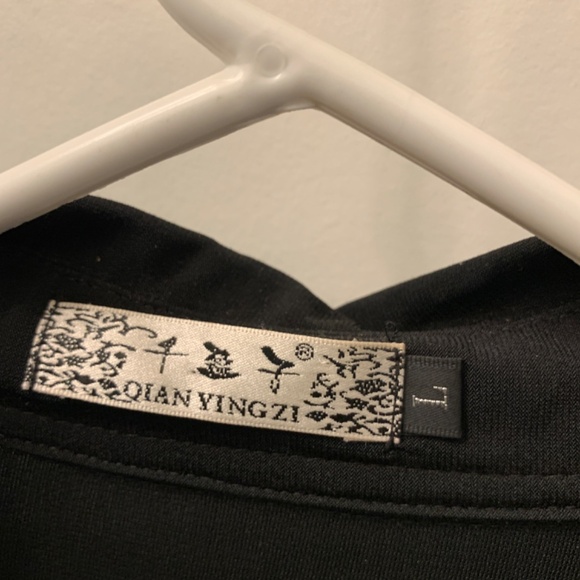 Rare Custom Designed Black Blouse Size Large - Picture 4 of 7